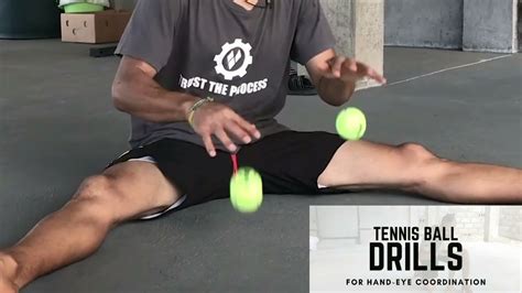 tennis ball reaction drill